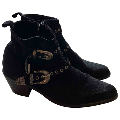 Pre-owned Asos Design Black Suede Boots