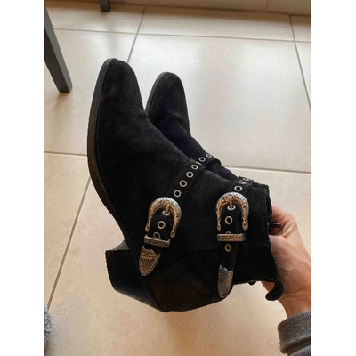 Pre-owned Asos Design Black Suede Boots