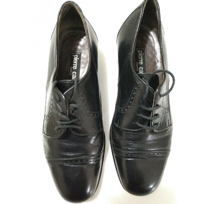 Pre-owned Pierre Cardin Leather Lace Ups In Black