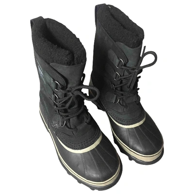 Pre-owned Sorel Black Leather Boots