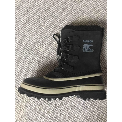 Pre-owned Sorel Black Leather Boots