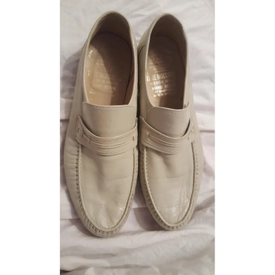 Pre-owned Grenson Leather Flats In Beige