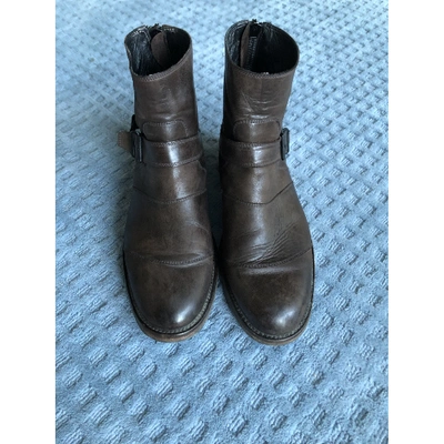 Pre-owned Belstaff Brown Leather Boots