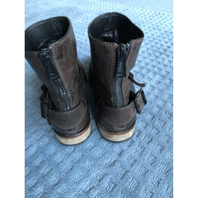 Pre-owned Belstaff Brown Leather Boots