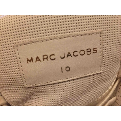 Pre-owned Marc Jacobs Leather High Trainers In White