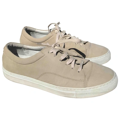 Pre-owned National Standard Low Trainers In Ecru