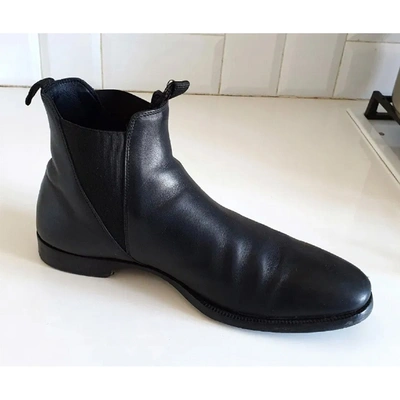 Pre-owned Acne Studios Black Leather Boots