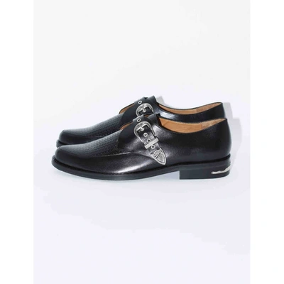 Pre-owned Toga Leather Lace Ups In Black