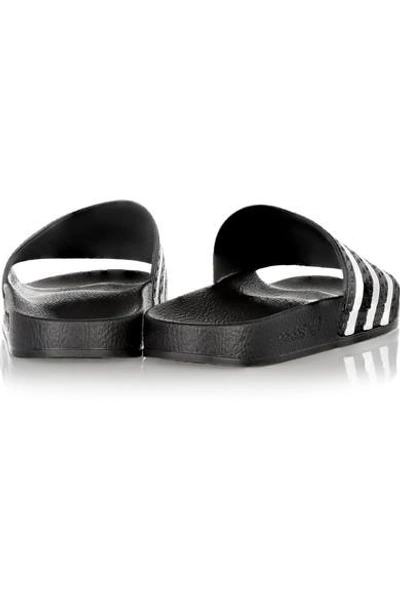 Shop Adidas Originals Adilette Textured-rubber Slides In Black