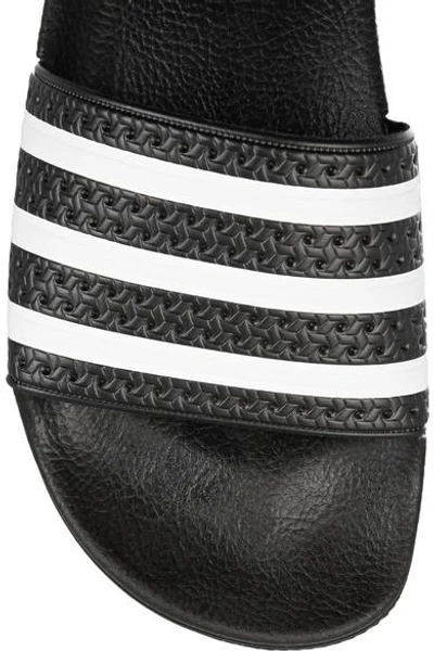 Shop Adidas Originals Adilette Textured-rubber Slides In Black
