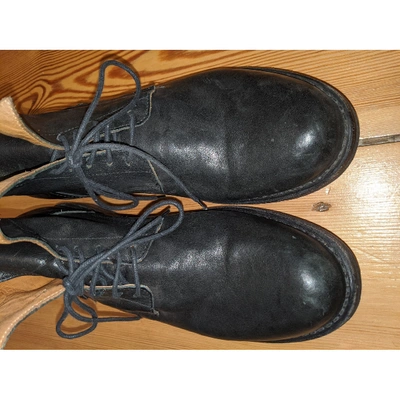 Pre-owned Fiorentini + Baker Black Leather Lace Ups