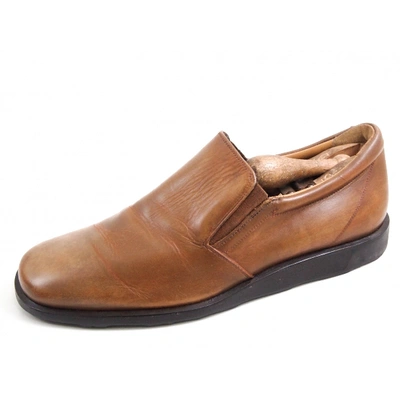 Pre-owned Bally Leather Flats In Brown