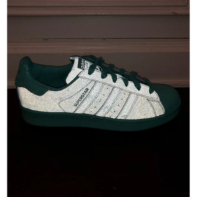Pre-owned Adidas Originals Turquoise Rubber Trainers