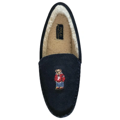 Pre-owned Polo Ralph Lauren Flats In Blue