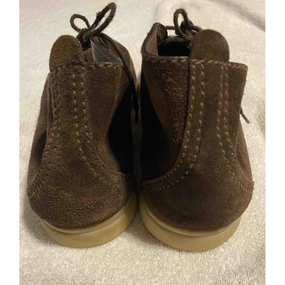 Pre-owned Loro Piana Brown Suede Boots