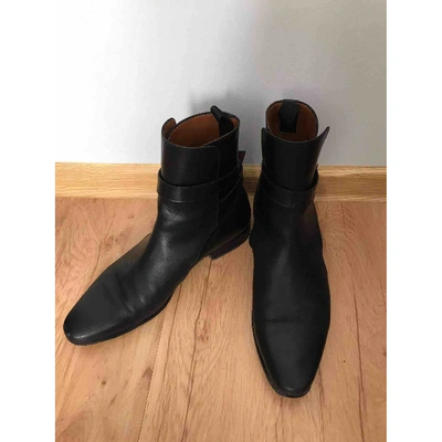 Pre-owned Givenchy Black Leather Boots