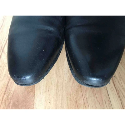 Pre-owned Givenchy Black Leather Boots