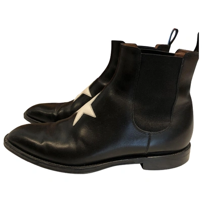 Pre-owned Givenchy Black Leather Boots