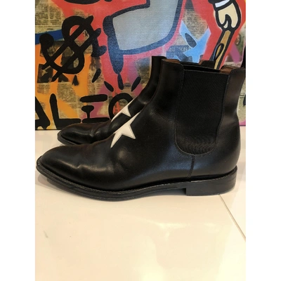 Pre-owned Givenchy Black Leather Boots