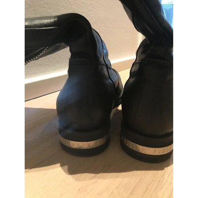 Pre-owned Philipp Plein Black Leather Boots