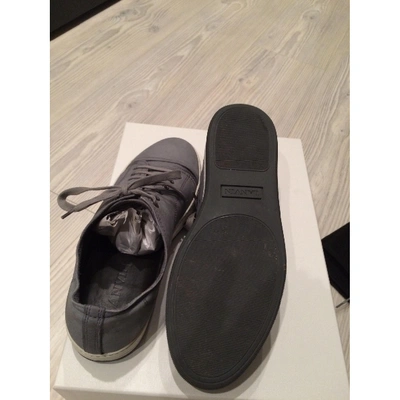 Pre-owned Lanvin Low Trainers In Grey
