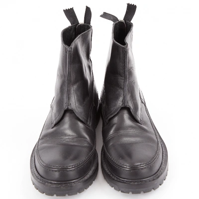 Pre-owned Kris Van Assche Leather Boots In Black