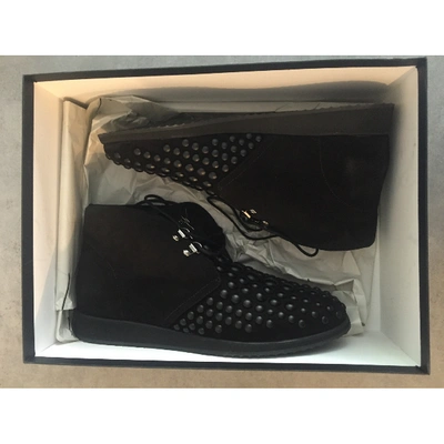 Pre-owned Giuseppe Zanotti Black Suede Boots