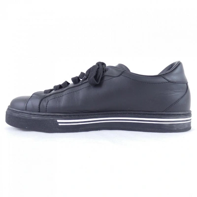 Pre-owned Dolce & Gabbana Black Cloth Trainers