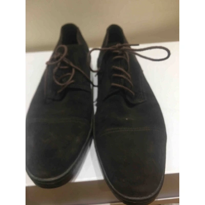 Pre-owned Sergio Rossi Lace Ups In Brown