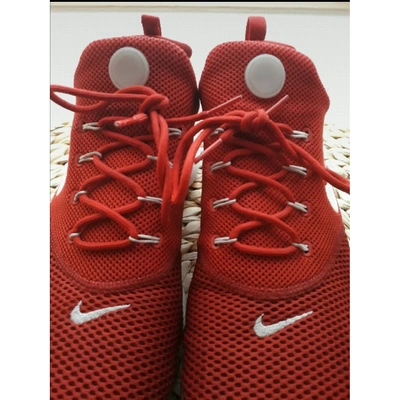 Pre-owned Nike Red Cloth Trainers