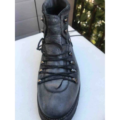 Pre-owned Allsaints Anthracite Leather Boots