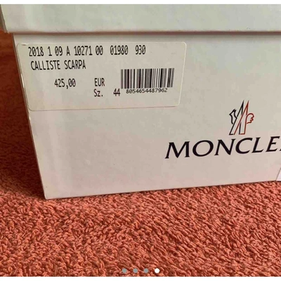 Pre-owned Moncler Low Trainers In Beige