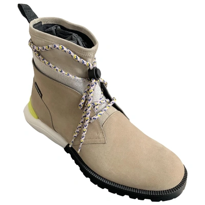 Pre-owned Dior Beige Suede Boots