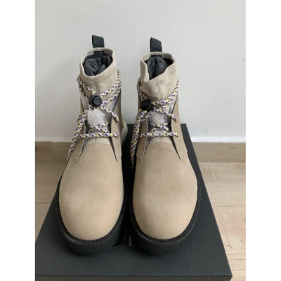 Pre-owned Dior Beige Suede Boots