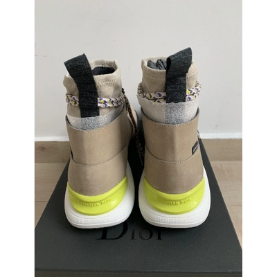 Pre-owned Dior Beige Suede Boots