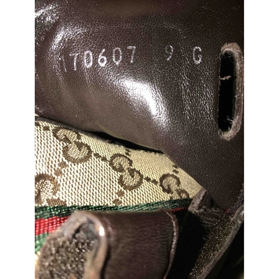 Pre-owned Gucci Brown Cloth Trainers