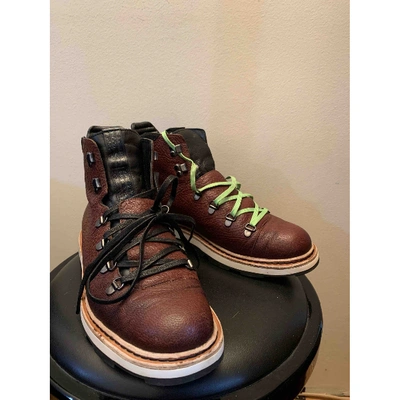 Pre-owned Yohji Yamamoto Leather Boots In Brown