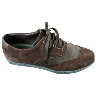 Pre-owned Sergio Rossi Trainers In Brown