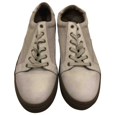 Pre-owned Allsaints Beige Suede Trainers