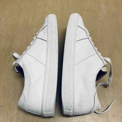 Pre-owned The Great Leather Low Trainers In White