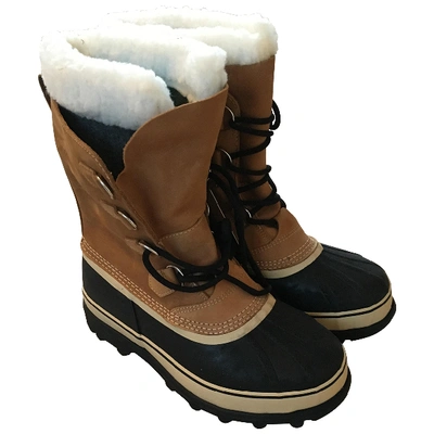 Pre-owned Sorel Beige Suede Boots