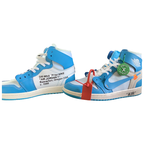 baby blue off white jordans