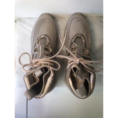 Pre-owned Filling Pieces Beige Leather Trainers