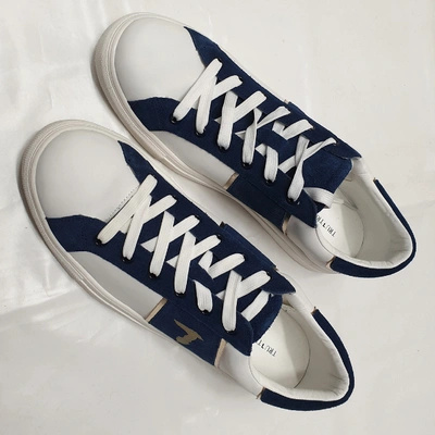 Pre-owned Trussardi Leather Low Trainers In Multicolour
