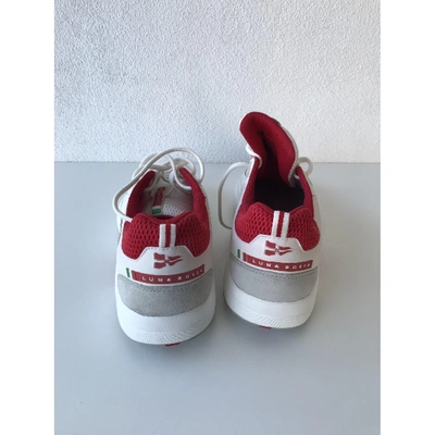 Pre-owned Prada Cloth Trainers In White
