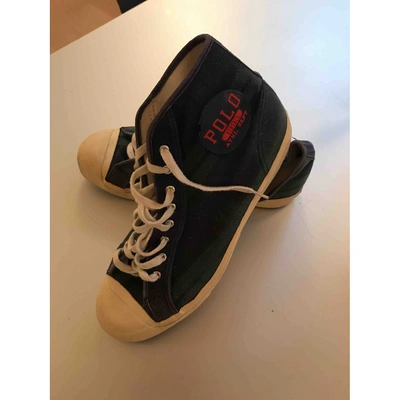 Pre-owned Polo Ralph Lauren Cloth High Trainers In Other