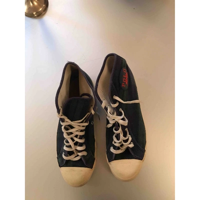 Pre-owned Polo Ralph Lauren Cloth High Trainers In Other