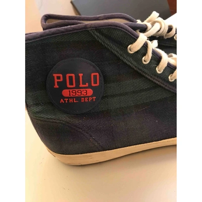 Pre-owned Polo Ralph Lauren Cloth High Trainers In Other