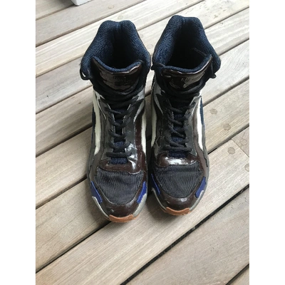 Pre-owned Raf Simons Metallic Rubber Trainers