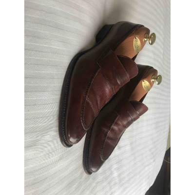 Pre-owned Stefano Ricci Brown Leather Flats